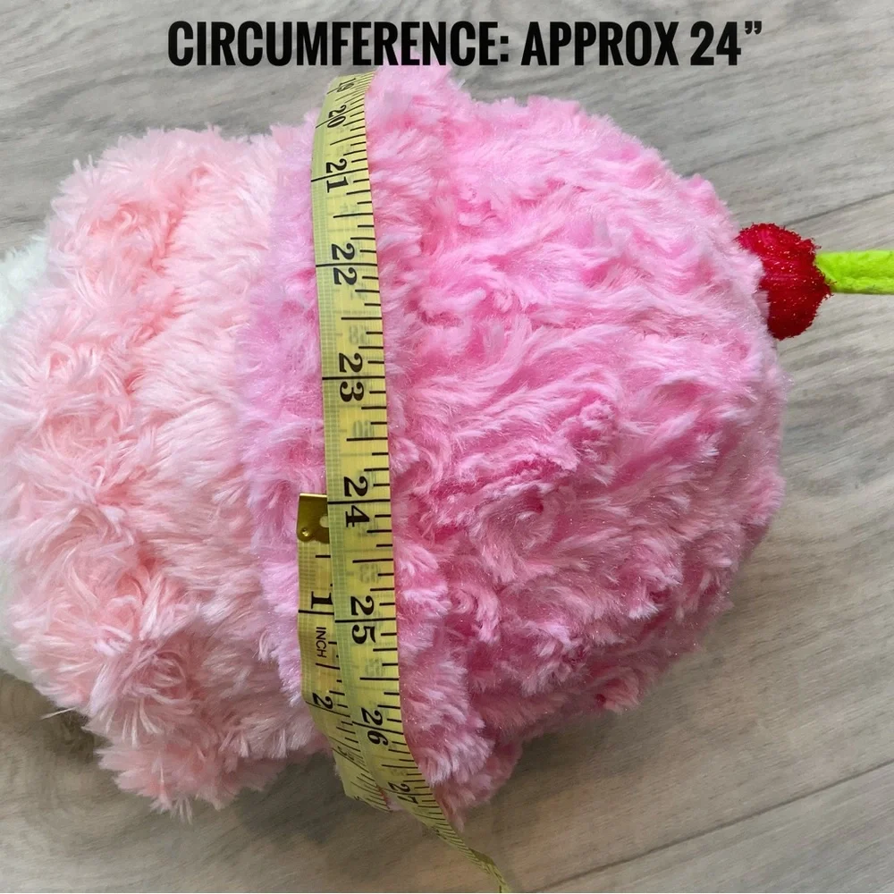 Ice Cream Cone Plush Decor Pillow